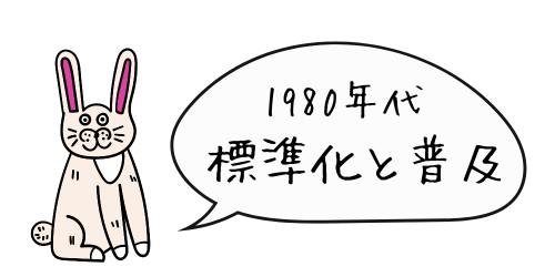 1980年代：標準化と普及